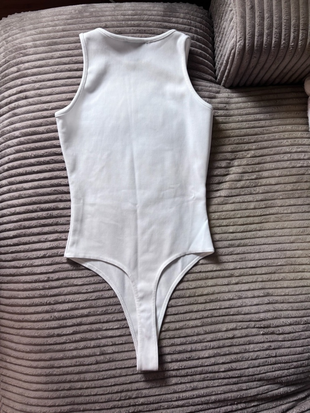 Missguided White Sleeveless One-Piece Bodysuit